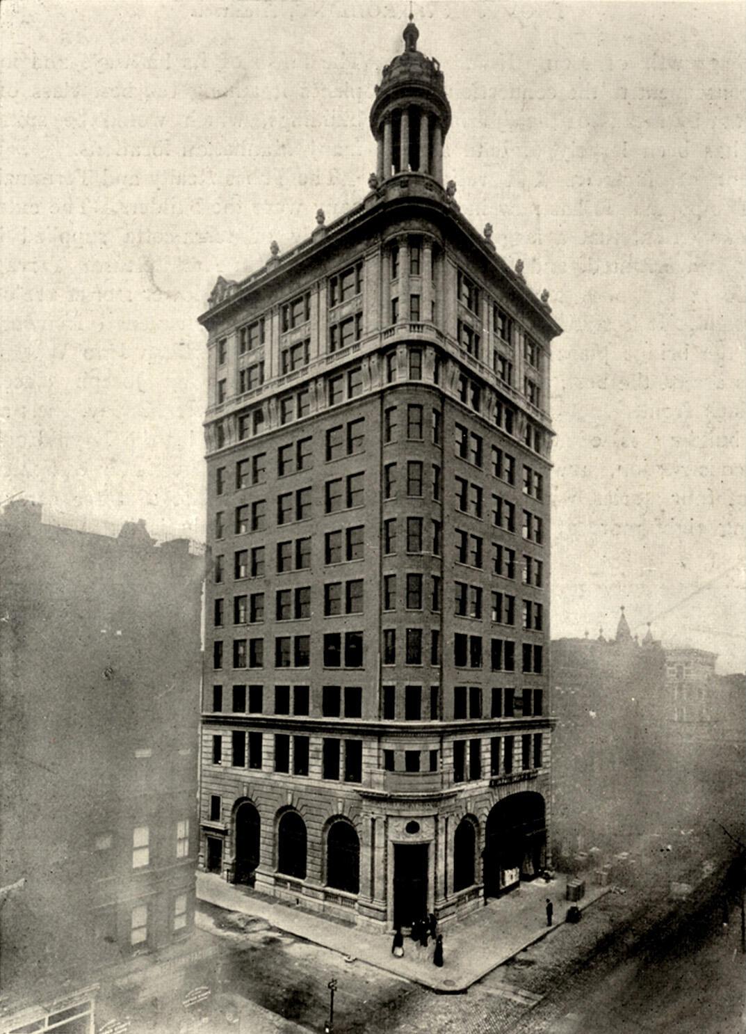 Historic view of the Jarmulowsky Bank Building at 9 Orchard Street before restoration